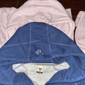 SET OF 2 TNA ZIP UP HEAVY FLEECE HOODIE SIZE SMALL